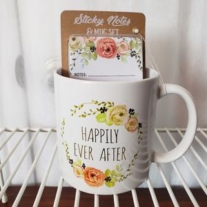 Wedding Mug Sticky Notes Mug Set NWT